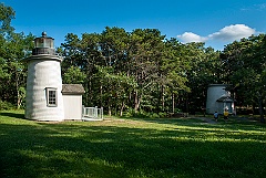 Restored Three Sisters Lights on Their Original Site on Cape Cod